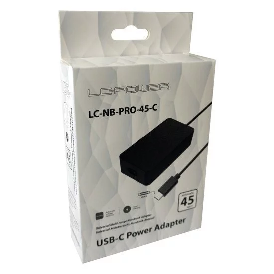 LC-Power LC-NB-PRO-45-C adaptateur de puissance & onduleur Intérieure 45 W Noir LC-Power LC-NB-PRO-45-C adaptateur de puissance & onduleur Intérieure 45 W Noir