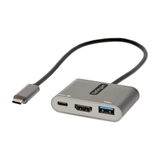 StarTech.com CDP2HDUACP2 station d'accueil Avec fil USB 3.2 Gen 1 (3.1 Gen 1) Type-C Gris