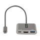 StarTech.com CDP2HDUACP2 station d'accueil Avec fil USB 3.2 Gen 1 (3.1 Gen 1) Type-C Gris