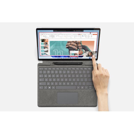Microsoft Surface Pro 8 4G LTE 256 Go 33 cm (13") 11e génération de processeurs Intel® Core™ i7 16 Go Wi-Fi 6 (802.11ax) Windows 10 Pro Platine