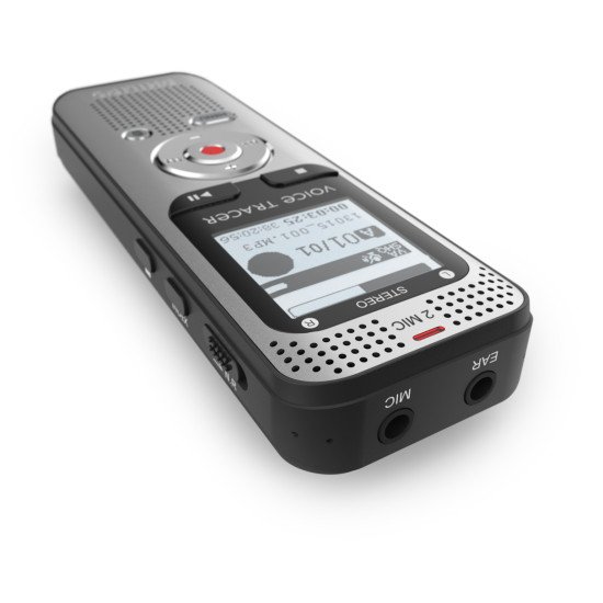Philips VoiceTracer Aluminium, Noir Philips VoiceTracer Aluminium, Noir