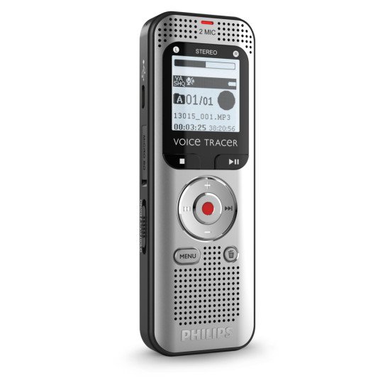 Philips VoiceTracer Aluminium, Noir Philips VoiceTracer Aluminium, Noir