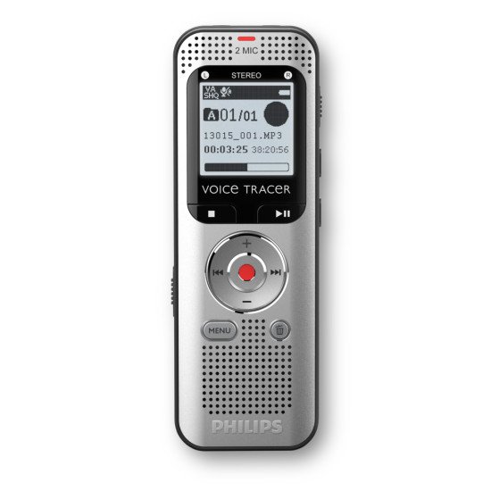 Philips VoiceTracer Aluminium, Noir Philips VoiceTracer Aluminium, Noir