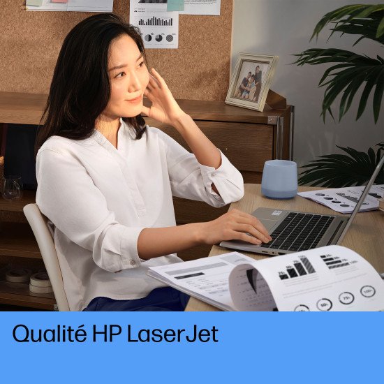 HP LaserJet Imprimante Tank 1504w, Noir et blanc, Imprimante pour Entreprises, Imprimer, Format compact; Éco-énergétique; Wi-Fi double fréquence