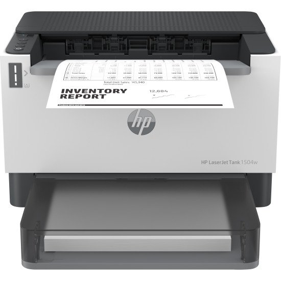 HP LaserJet Imprimante Tank 1504w, Noir et blanc, Imprimante pour Entreprises, Imprimer, Format compact; Éco-énergétique; Wi-Fi double fréquence