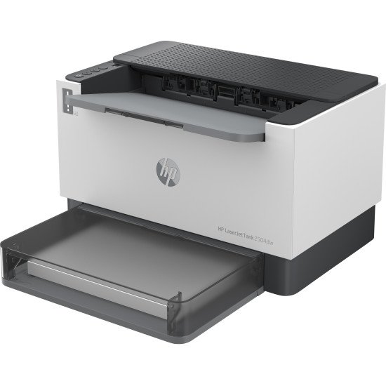 HP Imprimante LaserJet Tank 2504dw, Noir et blanc, Imprimante pour Entreprises, Imprimer, Impression recto-verso; Taille compacte; Éco-énergétique; Wi-Fi double fréquence