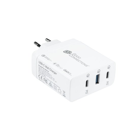 Alcasa PCA-W001W chargeur d'appareils mobiles Universel Blanc Secteur Charge rapide Intérieure