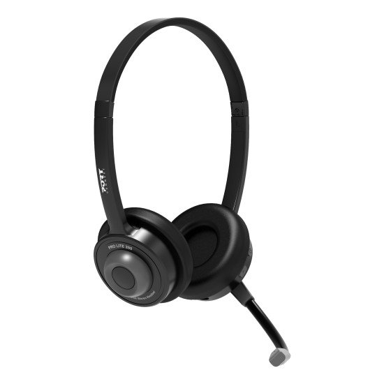 Port Designs PORT Connect Pro Lite 200 Casque Avec fil &sans fil Arceau Appels/Musique USB Type-C Bluetooth Noir
