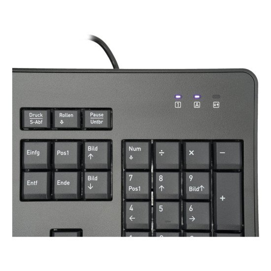 TERRA 1500 clavier Souris incluse Bureau USB QWERTZ Allemand Noir