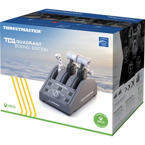 Thrustmaster TCA Quadrant Boeing Edition Gris USB Joystick PC, Xbox, Xbox One X, Xbox Series S