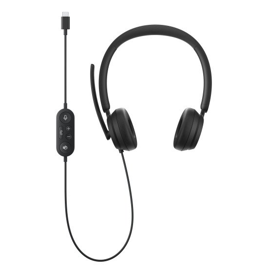 Microsoft Modern USB-C Headset Casque Avec fil Arceau Bureau/Centre d'appels USB Type-C Noir