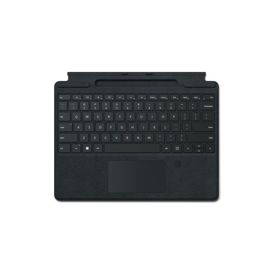 Microsoft Surface Pro Signature Keyboard with Fingerprint Reader Noir Microsoft Cover port AZERTY Belge
