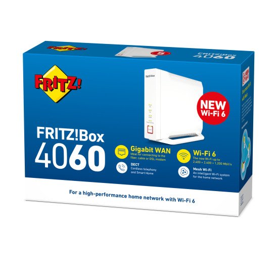 AVM FRITZ!Box WLAN 4060: WLAN-Router 6000 Mbit/s Blanc