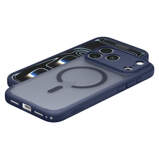 Spigen Ultra Hybrid (MagFit) coque de protection pour téléphones portables 16 cm (6.3") Housse Bleu foncé