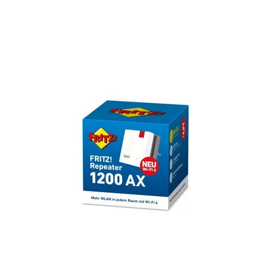 AVM FRITZ!Repeater 1200 AX 2400 Mbit/s Blanc AVM FRITZ!Repeater 1200 AX 2400 Mbit/s Blanc