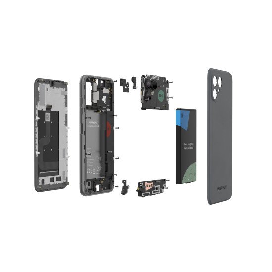 Fairphone 4 16 cm (6.3") Double SIM Android 11 5G USB Type-C 6 Go 128 Go 3905 mAh Gris