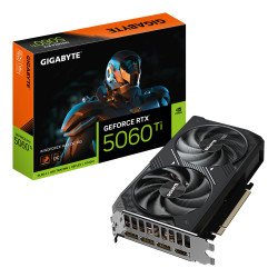 GIGABYTE GeForce RTX 5060 Ti WINDFORCE MAX OC 16G Carte Graphique – 16 Go GDDR7, 128 bits, PCI-E 5.0, 2587 MHz Fréquence du processeur, 3 x DisplayPort, 1 x HDMI, NVIDIA DLSS 4, GV-N506TWF2MAX OC-16GD GIGABYTE GeForce RTX 5060 Ti WINDFORCE MAX OC 16G Carte Graphique – 16 Go GDDR7, 128 bits, PCI-E 5.0, 2587 MHz Fréquence du processeur, 3 x DisplayPort, 1 x HDMI, NVIDIA DLSS 4, GV-N506TWF2MAX OC-16GD