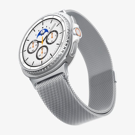 Spigen Metal Fit Bande Argent Acier