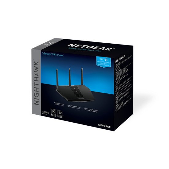 NETGEAR Nighthawk RAX30 routeur sans fil Gigabit Ethernet Bi-bande (2,4 GHz / 5 GHz) Noir