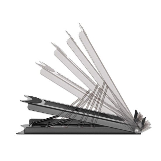 Manhattan Support pour ordinateur portable et tablette, réglable (5 positions), jusqu'à 15,6", portable et léger, acier, noir