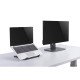 Manhattan Support pour ordinateur portable et tablette, réglable (5 positions), jusqu'à 15,6", portable et léger, acier, noir