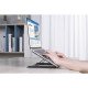 Manhattan Support pour ordinateur portable et tablette, réglable (5 positions), jusqu'à 15,6", portable et léger, acier, noir