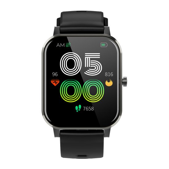 Denver SW-181BLACK smartwatche et montre de sport 4,32 cm (1.7") IPS Numérique Écran tactile Noir