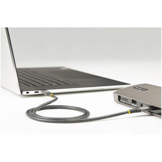 StarTech.com Câble USB C 10Gbps 50cm - Certifié USB-IF - Câble USB 3.1/3.2 Gen 1 Type-C - Alimentation 100W (5A) Power Delivery, DP Alt Mode - Cordon USB C vers C - Charge/Synchronisation