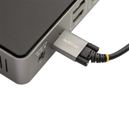 StarTech.com Câble USB C 10Gbps 1m à Verouillage par Vis Latérale - Câble USB 3.1/3.2 Gen 2 Type-C - 100W/5A Power Delivery, DP Alt Mode, Cordon USB-C à Double Vis de Fixation - Charge/Synchronisation