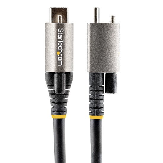 StarTech.com Câble USB C 10Gbps 1m à Verouillage par Vis Supérieure - Câble USB 3.1/3.2 Gen 2 Type-C - 100W/5A Power Delivery, DP Alt Mode, Cordon USB-C à Vis Unique - Charge/Synchronisation