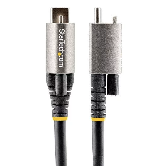 StarTech.com Câble USB C 10Gbps 1m à Verouillage par Vis Supérieure - Câble USB 3.1/3.2 Gen 2 Type-C - 100W/5A Power Delivery, DP Alt Mode, Cordon USB-C à Vis Unique - Charge/Synchronisation StarTech.com Câble USB C 10Gbps 1m à Verouillage par Vis Supérieure - Câble USB 3.1/3.2 Gen 2 Type-C - 100W/5A Power Delivery, DP Alt Mode, Cordon USB-C à Vis Unique - Charge/Synchronisation
