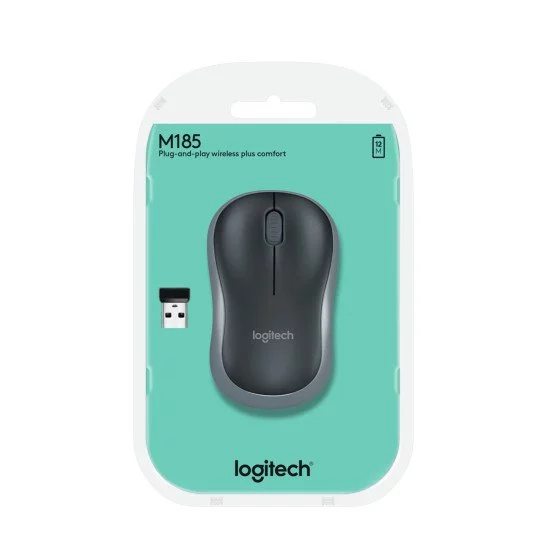 SOURIS LOGITECH SANS FIL M185 GRISE (5099206027275)