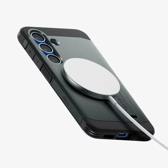 Spigen Tough Armor AI (MagFit) coque de protection pour téléphones portables 17 cm (6.7") Housse Vert foncé Spigen Tough Armor AI (MagFit) coque de protection pour téléphones portables 17 cm (6.7") Housse Vert foncé