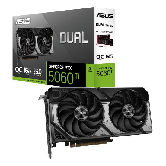 ASUS Dual -RTX5060TI-O16G NVIDIA GeForce RTX 5060 Ti 16 Go GDDR7 ASUS Dual -RTX5060TI-O16G NVIDIA GeForce RTX 5060 Ti 16 Go GDDR7