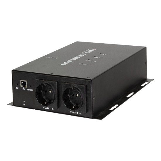LogiLink PDU4S01 unité de distribution d'énergie 4 sortie(s) CA Noir