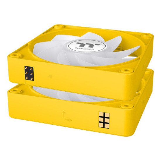 Thermaltake CT120 EX Reverse ARGB Sync PC Boitier PC Ventilateur 12 cm Jaune 3 pièce(s) Thermaltake CT120 EX Reverse ARGB Sync PC Boitier PC Ventilateur 12 cm Jaune 3 pièce(s)