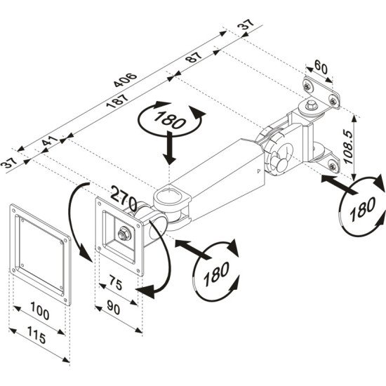 Newstar FPMA-W400 support mural tv Newstar FPMA-W400 support mural tv