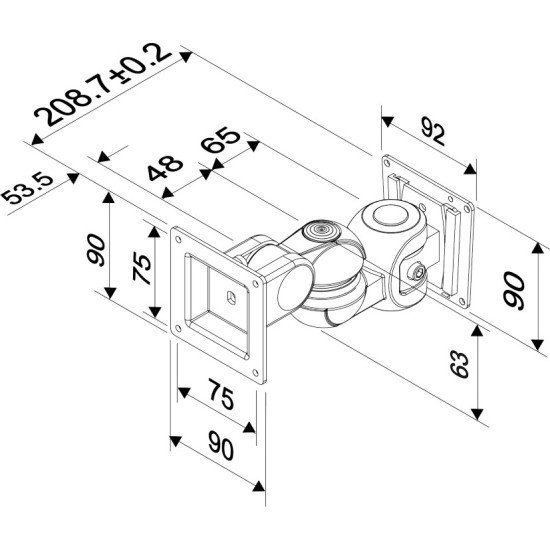 Newstar FPMA-W910 support mural tv Newstar FPMA-W910 support mural tv