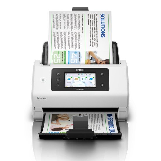Epson WorkForce DS-800WN Alimentation papier de scanner 600 x 600 DPI A4 Blanc Epson WorkForce DS-800WN Alimentation papier de scanner 600 x 600 DPI A4 Blanc