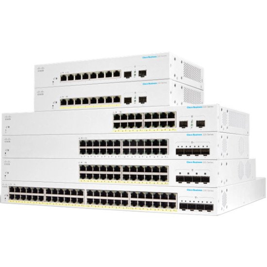 Cisco CBS220-48FP-4X-EU commutateur réseau Géré L2 Gigabit Ethernet (10/100/1000) Connexion Ethernet POE Blanc