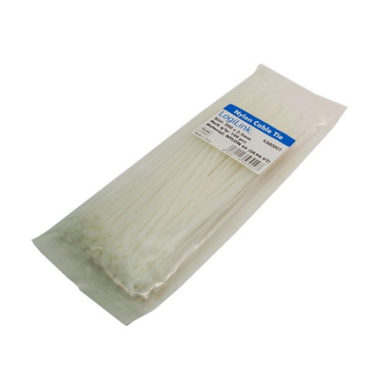 LogiLink KAB0003 serre-câbles Nylon Blanc