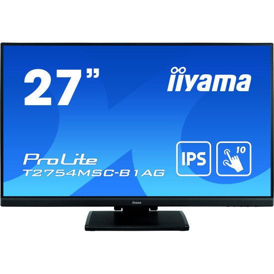 iiyama ProLite T2754MSC-B1AG écran tactile 27" 1920 x 1080 pixels Plusieurs pressions Multi-utilisateur Noir