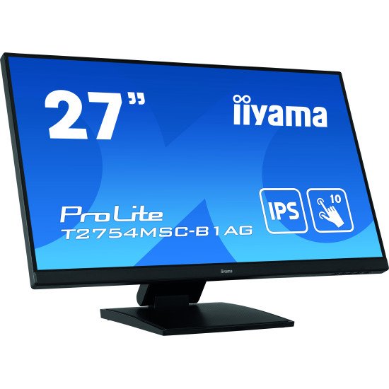 iiyama ProLite T2754MSC-B1AG écran tactile 27" 1920 x 1080 pixels Plusieurs pressions Multi-utilisateur Noir