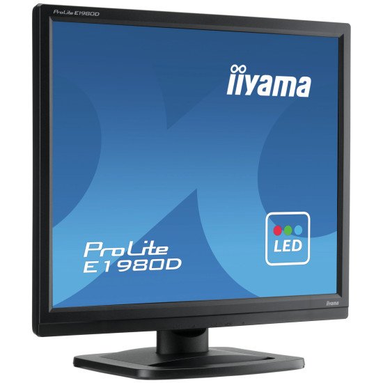 iiyama ProLite E1980D-B1 LED écran PC 19" 1280 x 1024 pixels XGA Noir iiyama ProLite E1980D-B1 LED écran PC 19" 1280 x 1024 pixels XGA Noir
