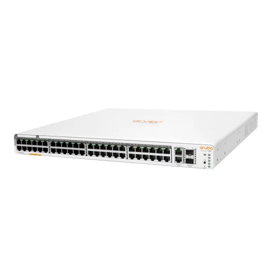 Aruba Instant On 1960 48G 40p Class4 8p Class6 PoE 2XGT 2SFP+ 600W (x5) Géré L2+ Gigabit Ethernet (10/100/1000) Connexion Ethernet POE 1U Blanc Aruba Instant On 1960 48G 40p Class4 8p Class6 PoE 2XGT 2SFP+ 600W (x5) Géré L2+ Gigabit Ethernet (10/100/1000) Connexion Ethernet POE 1U Blanc