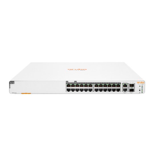 HPE Aruba Instant On 1960 24G 20p Class4 4p Class6 PoE 2XGT 2SFP+ 370W Géré L2+ Gigabit Ethernet (10/100/1000) Connexion Ethernet, supportant l'alimentation via ce port (PoE) 1U Blanc