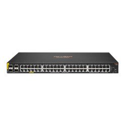 HPE Aruba 6000 48G Class4 PoE 4SFP 370W Géré L3 Gigabit Ethernet (10/100/1000) Connexion Ethernet, supportant l'alimentation via ce port (PoE) 1U