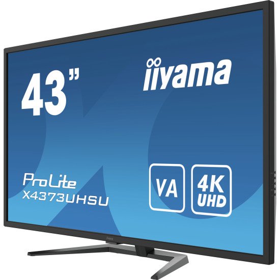 iiyama ProLite X4373UHSU-B1 écran PC 42.5" 3840 x 2160 pixels 4K Ultra HD Noir