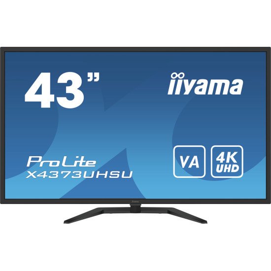 iiyama ProLite X4373UHSU-B1 écran PC 42.5" 3840 x 2160 pixels 4K Ultra HD Noir