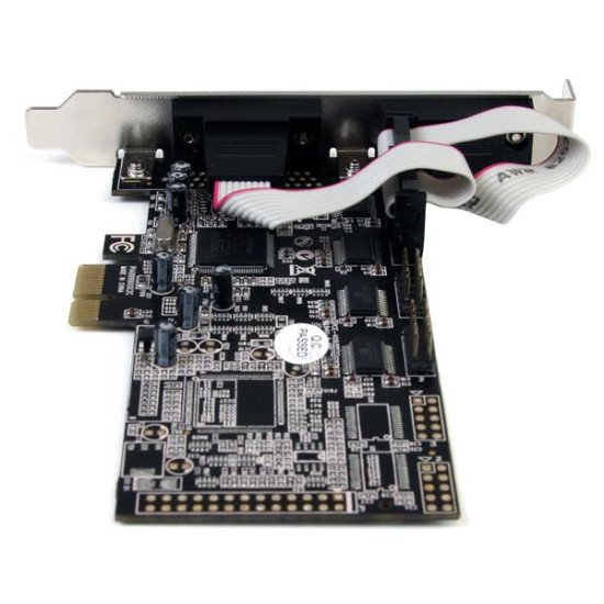 StarTech.com Carte PCI Express avec 4 Ports DB-9 RS232 - Adaptateur PCIe Série - UART 16550